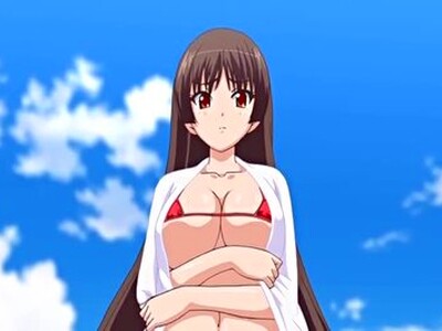 クルーザーに乗っていた水着姿の巨乳美少女が、二世議員の男とデッキでHを楽しんで中出しで絶頂する！
