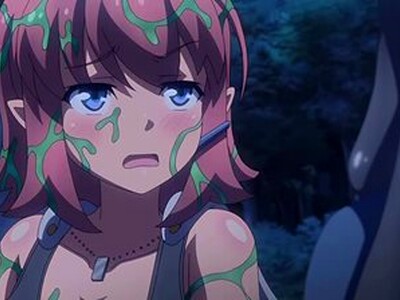 巨乳な女冒険者が、森の中を探索していると大きな蜘蛛の巣で拘束されながら、敵に犯されて中出しされてしまう！