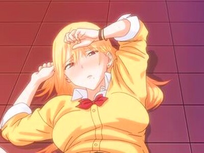 金髪の巨乳ギャルが、イケメンの彼がいたがHが満足できなかったため、陰キャのデカチンの男と学校で中出しセックスを楽しむ！