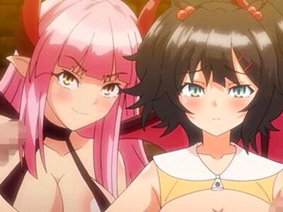 サキュバスに体を乗っ取られてしまった巨乳美少女が、男たちを自ら誘ってちんこをひたすらいじってザーメンを浴びまくる！