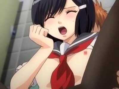 制服姿のパイパン美少女が痴漢に男子トイレに連れていかれて、ローターでHに攻められてから中出しで昇天しまくる！