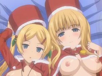 サンタの仕事をしている巨乳姉妹が、エロいサンタコスプレをしながら逆3Pで男を攻めて中出しを楽しむ！