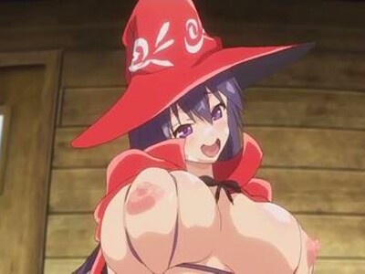 爆乳な魔女が、男に体を好きなように使わせて、パイパンマンコをえぐられながら中出しで昇天しまくる！