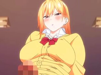 金髪の爆乳JKが、イケメンの彼とのHに満足できずに陰キャの冴えないデカチンの男とのHをして中出しで果てる！