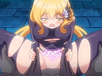 巨乳な女勇者が、敵に呪いをかけられてしまい、レベルがどんどん下がってしまうと魔物に押さえつけられて輪姦されまくる！